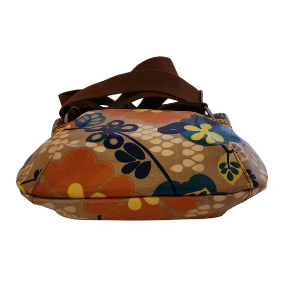 Fossil New Crossbody Bag Messenger Floral Designer Boho Adjustable Wide Strap - Picture 7 of 8